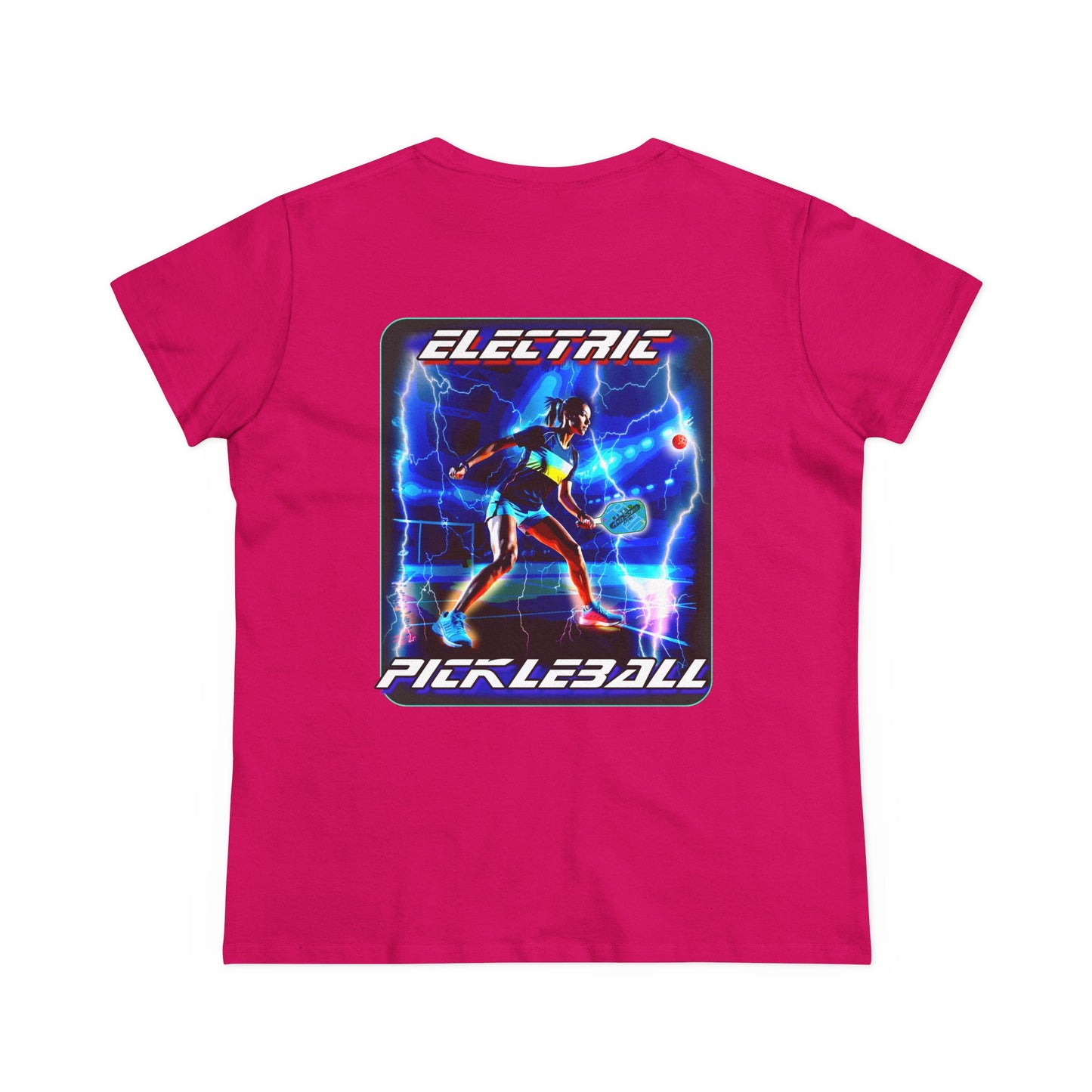 ELECTRIC PICKLEBALL Midweight Cotton Women's Tee
