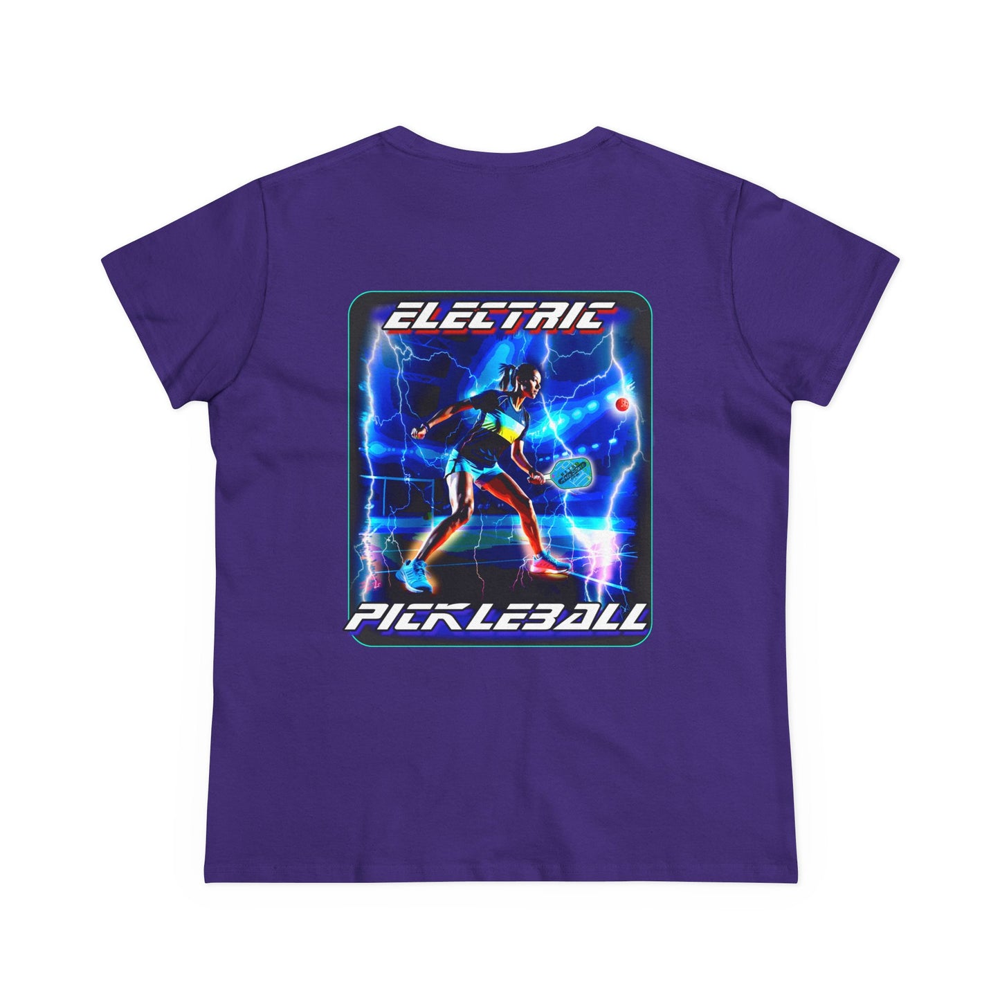 ELECTRIC PICKLEBALL Midweight Cotton Women's Tee