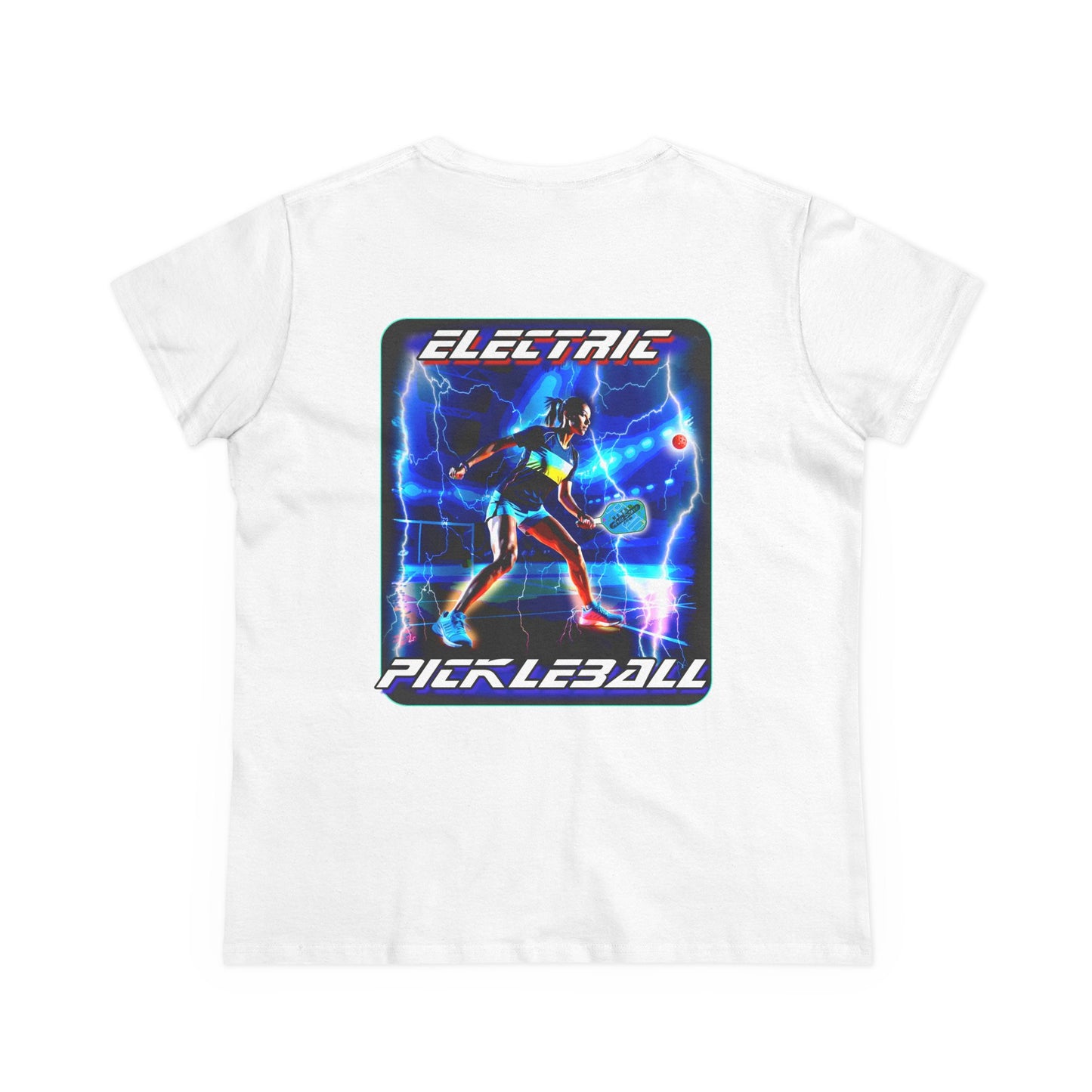 ELECTRIC PICKLEBALL Midweight Cotton Women's Tee