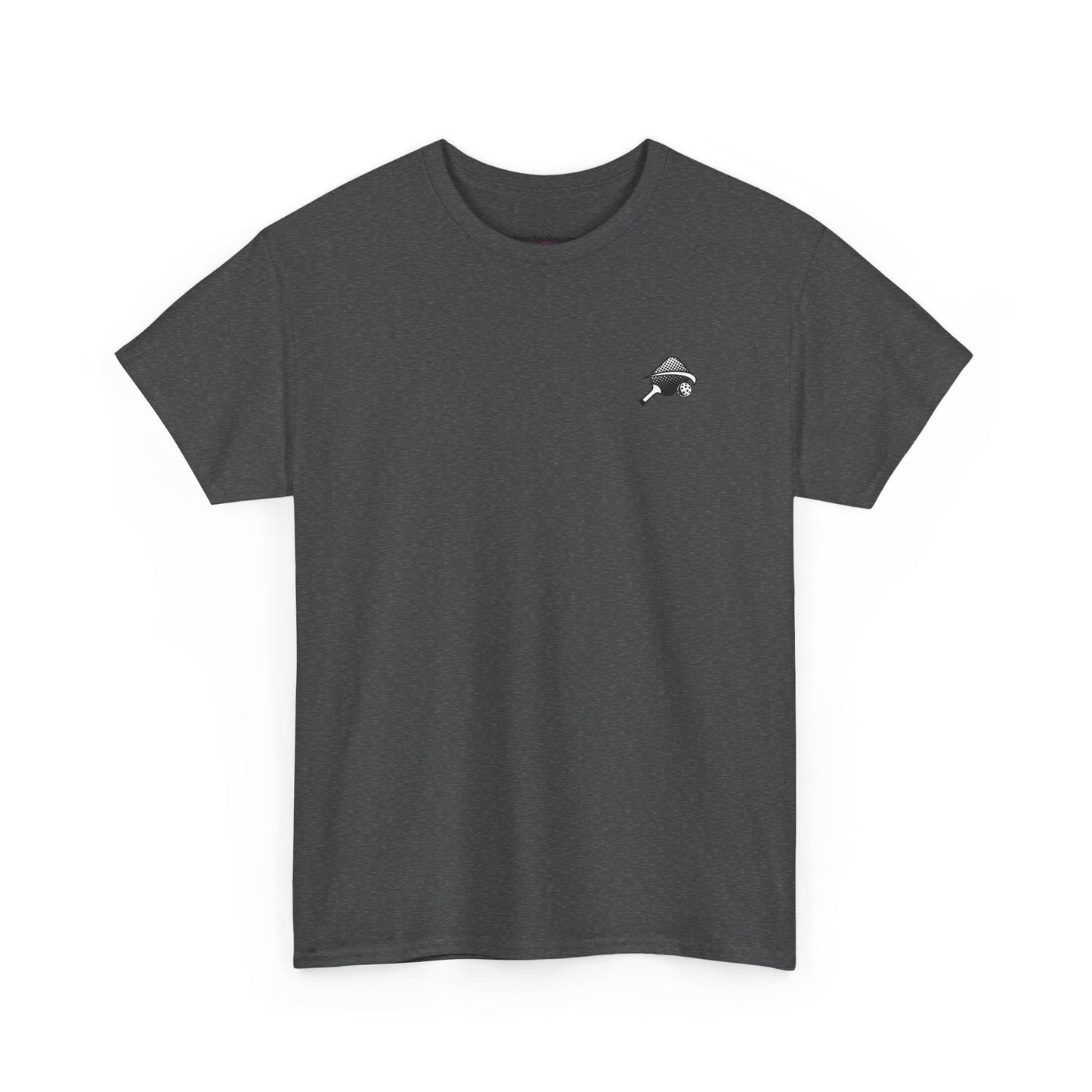 LET'S PLAY PICKLEBALL OH NO Unisex Heavy Cotton Tee Graphic On Back