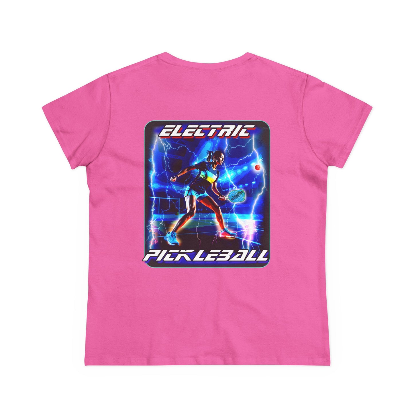 ELECTRIC PICKLEBALL Midweight Cotton Women's Tee