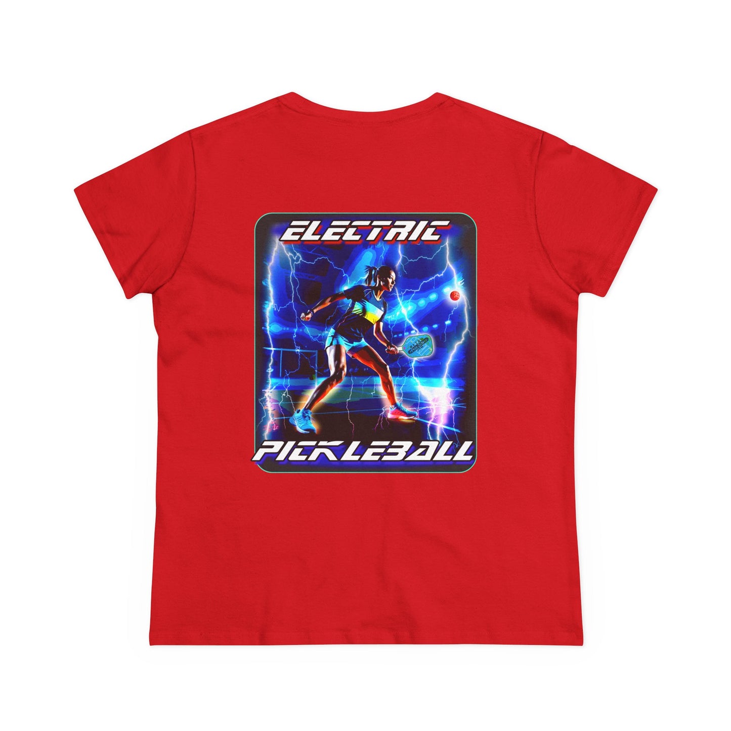 ELECTRIC PICKLEBALL Midweight Cotton Women's Tee
