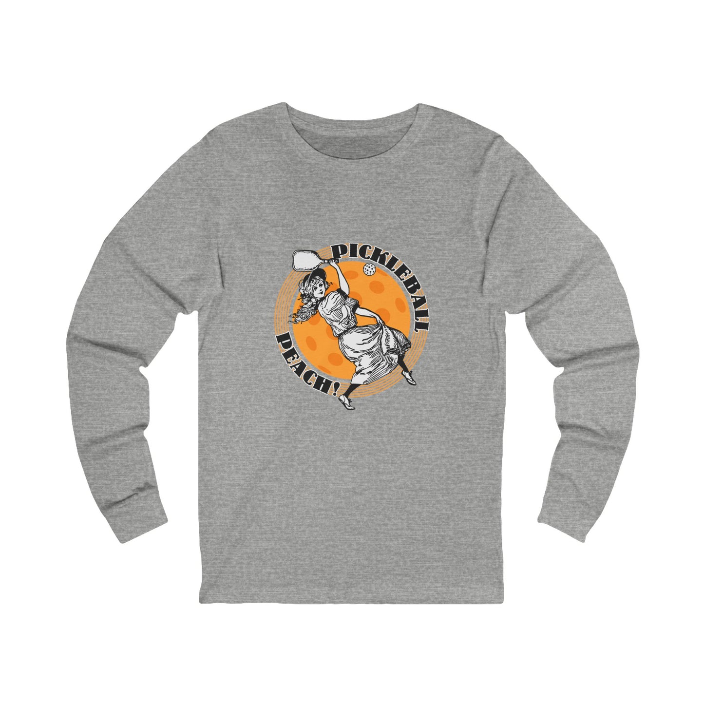 PICKLEBALL PEACH Unisex Jersey Long Sleeve Tee