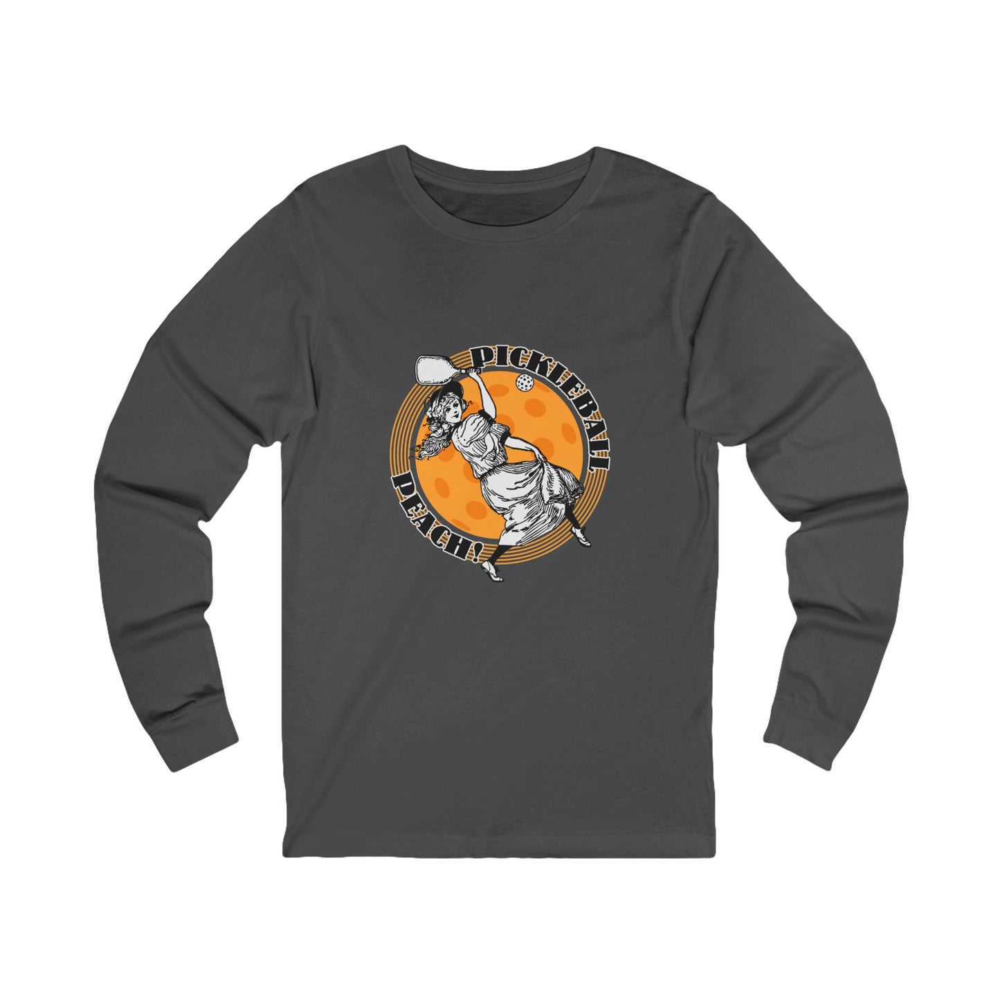 PICKLEBALL PEACH Unisex Jersey Long Sleeve Tee