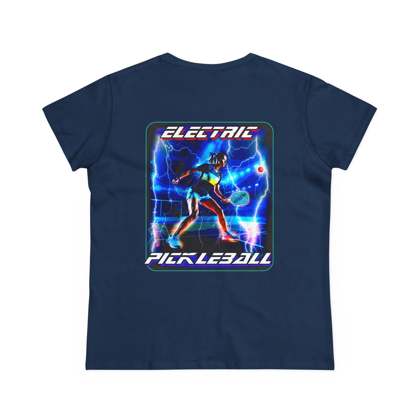 ELECTRIC PICKLEBALL Midweight Cotton Women's Tee