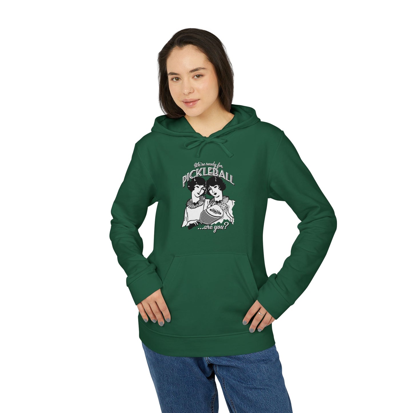 WE'RE READY FOR PICKLEBALL ARE YOU Adidas Unisex Fleece Hoodie