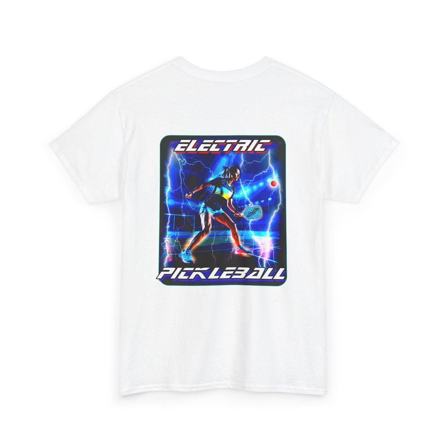 ELECTRIC PICKLEBALL Cotton Tee Graphic On Back