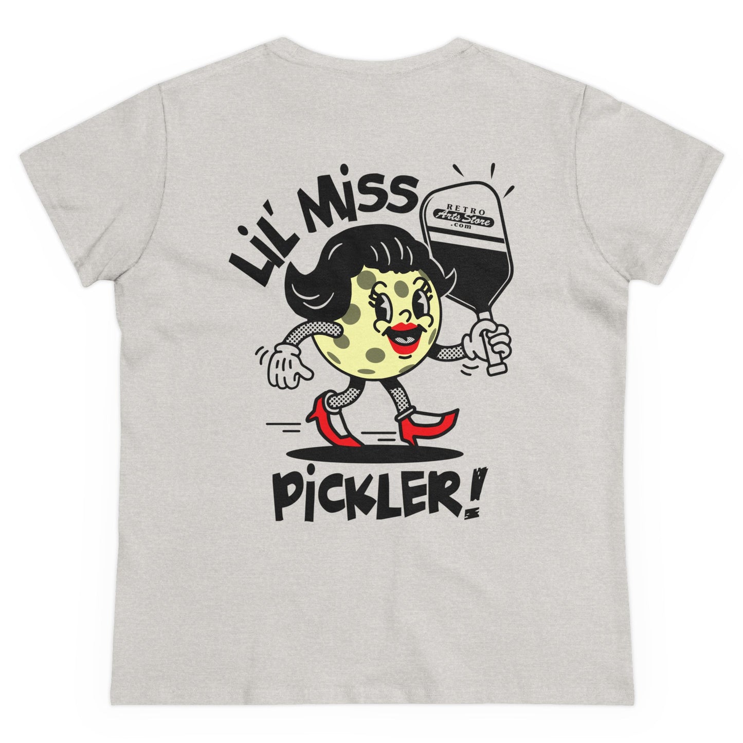 LIL MISS PICKLER - Graphic on BACK Midweight Cotton Women's Tee