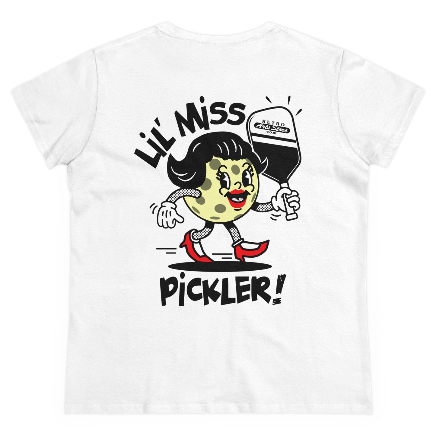 LIL MISS PICKLER - Graphic on BACK Midweight Cotton Women's Tee