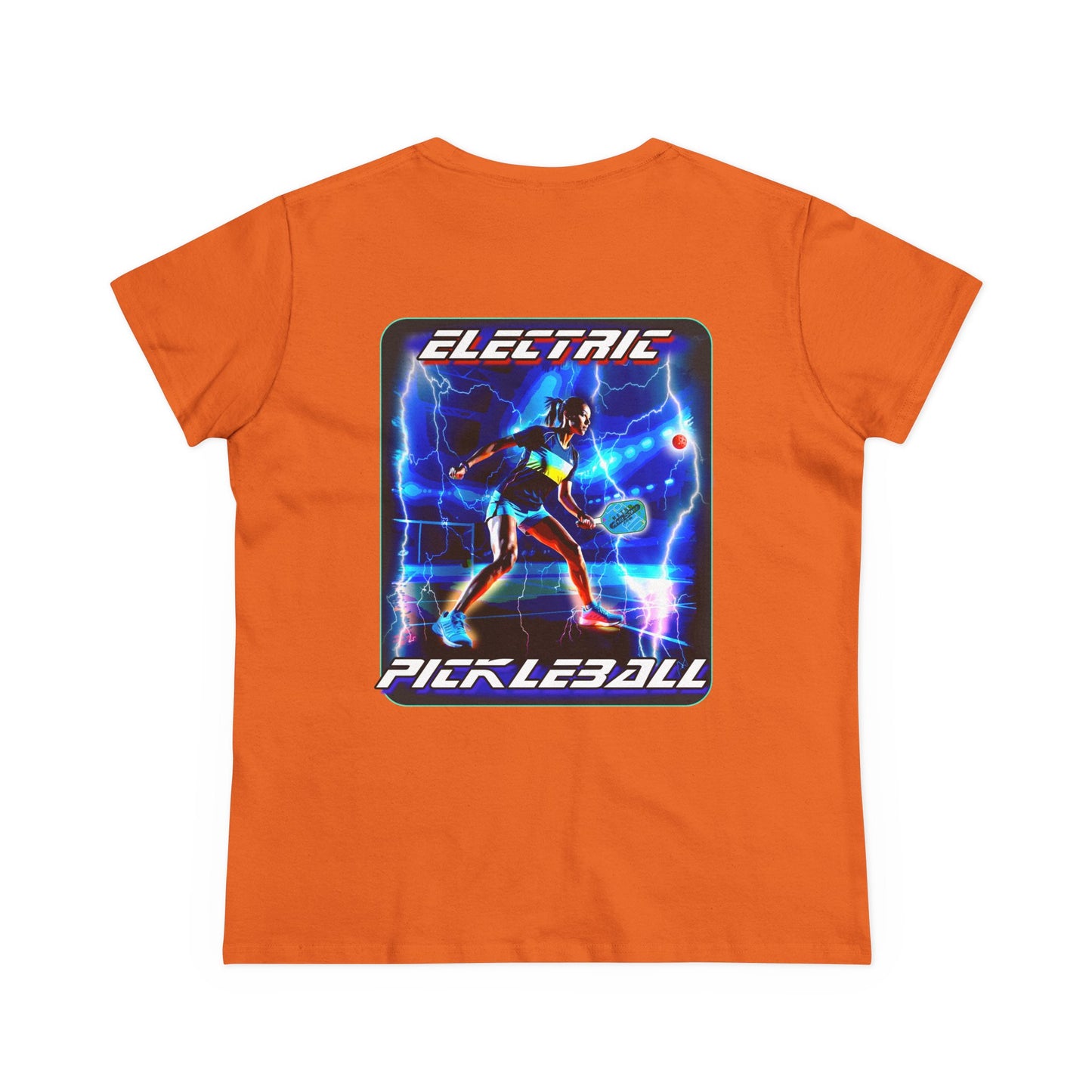 ELECTRIC PICKLEBALL Midweight Cotton Women's Tee