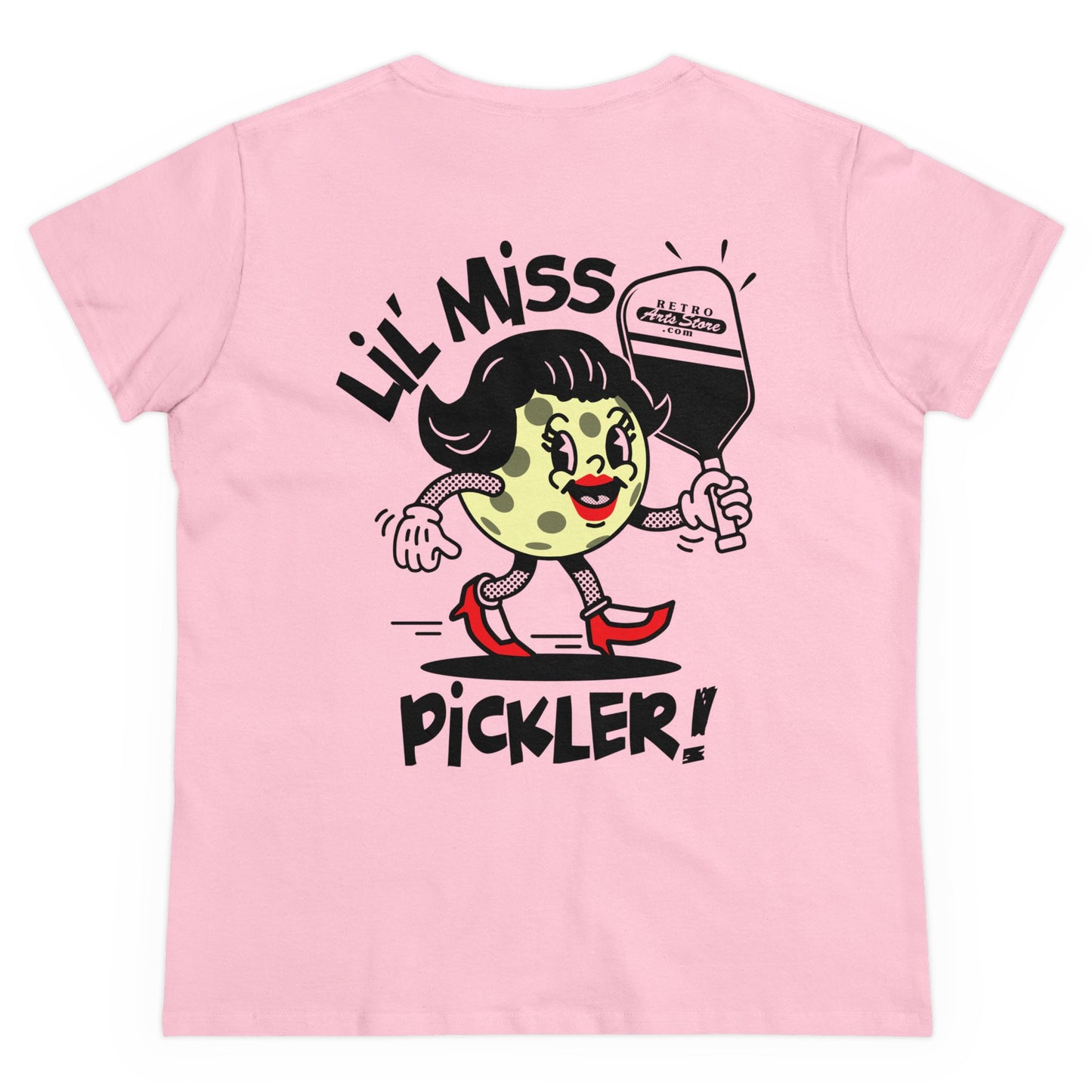 LIL MISS PICKLER - Graphic on BACK Midweight Cotton Women's Tee