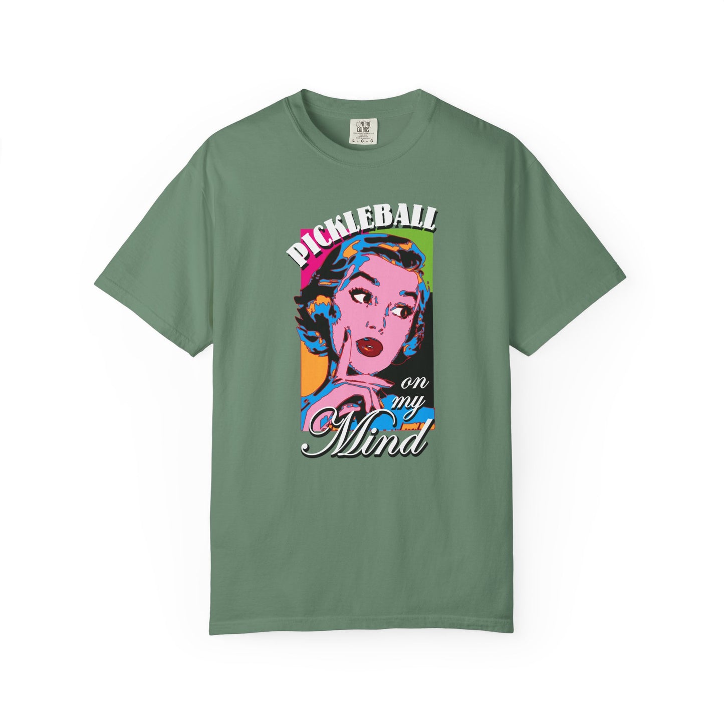 PICKLEBALL ON MY MIND Unisex Garment-Dyed T-shirt