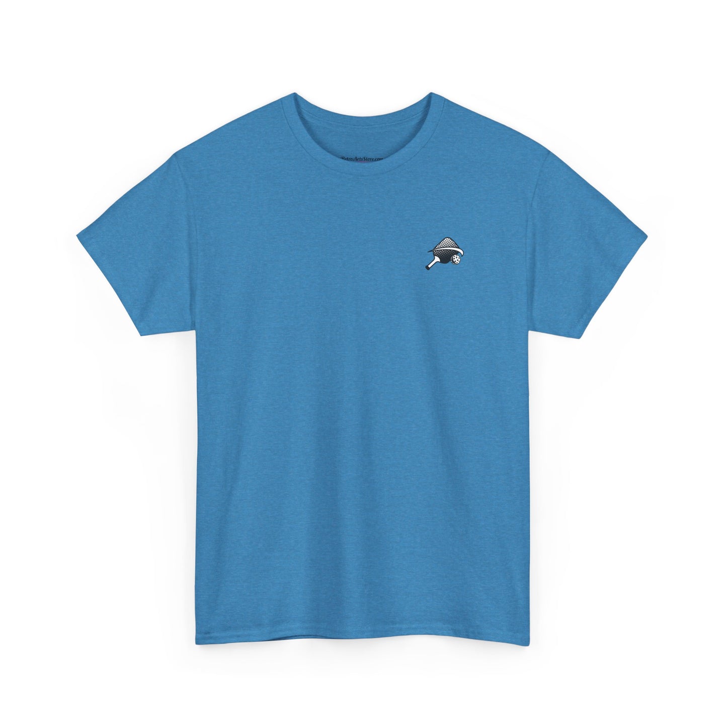 LET'S PLAY PICKLEBALL OH NO Unisex Heavy Cotton Tee Graphic On Back