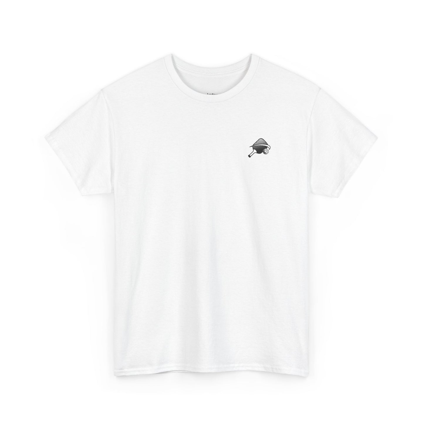 OH I'M JUST HERE FOR THE APRES PICKLEBALL Unisex Cotton Tee Graphic On Back