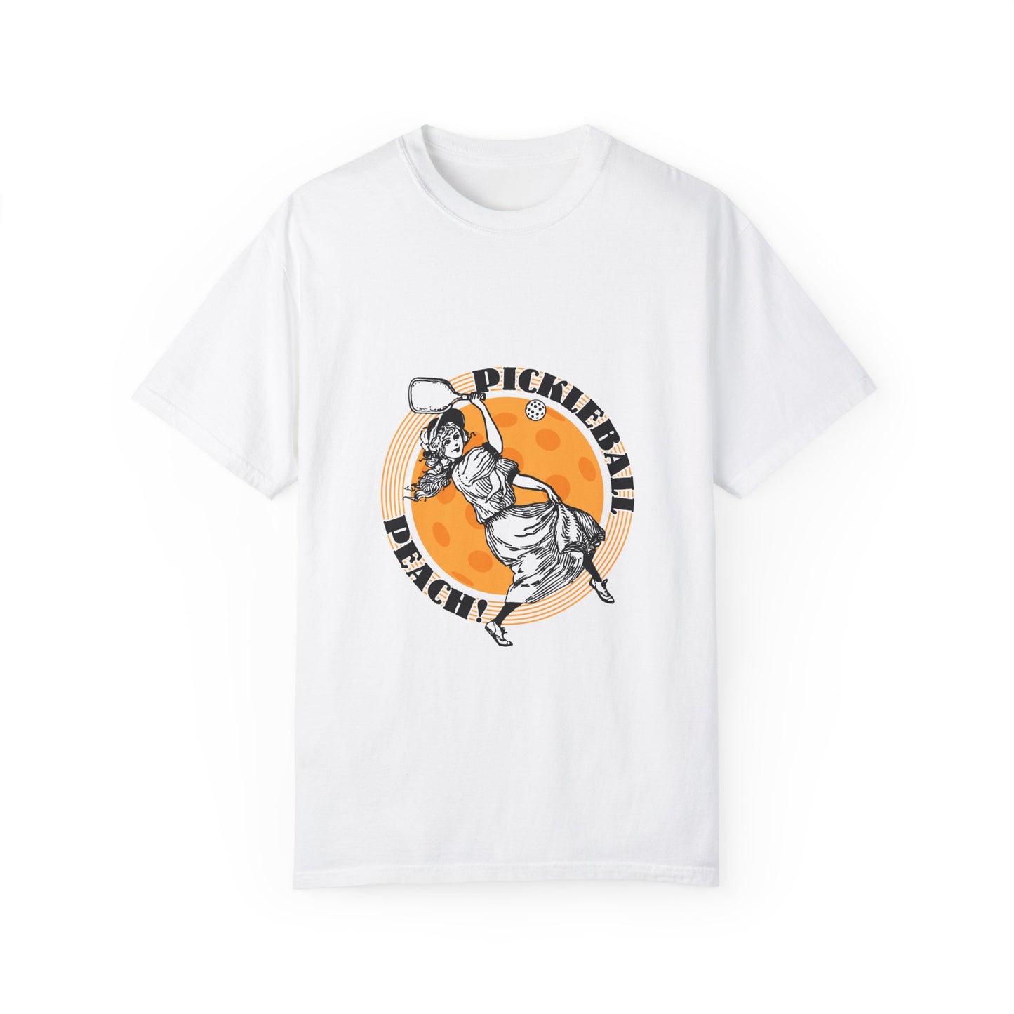 PICKLEBALL PEACH Unisex Garment-Dyed T-shirt