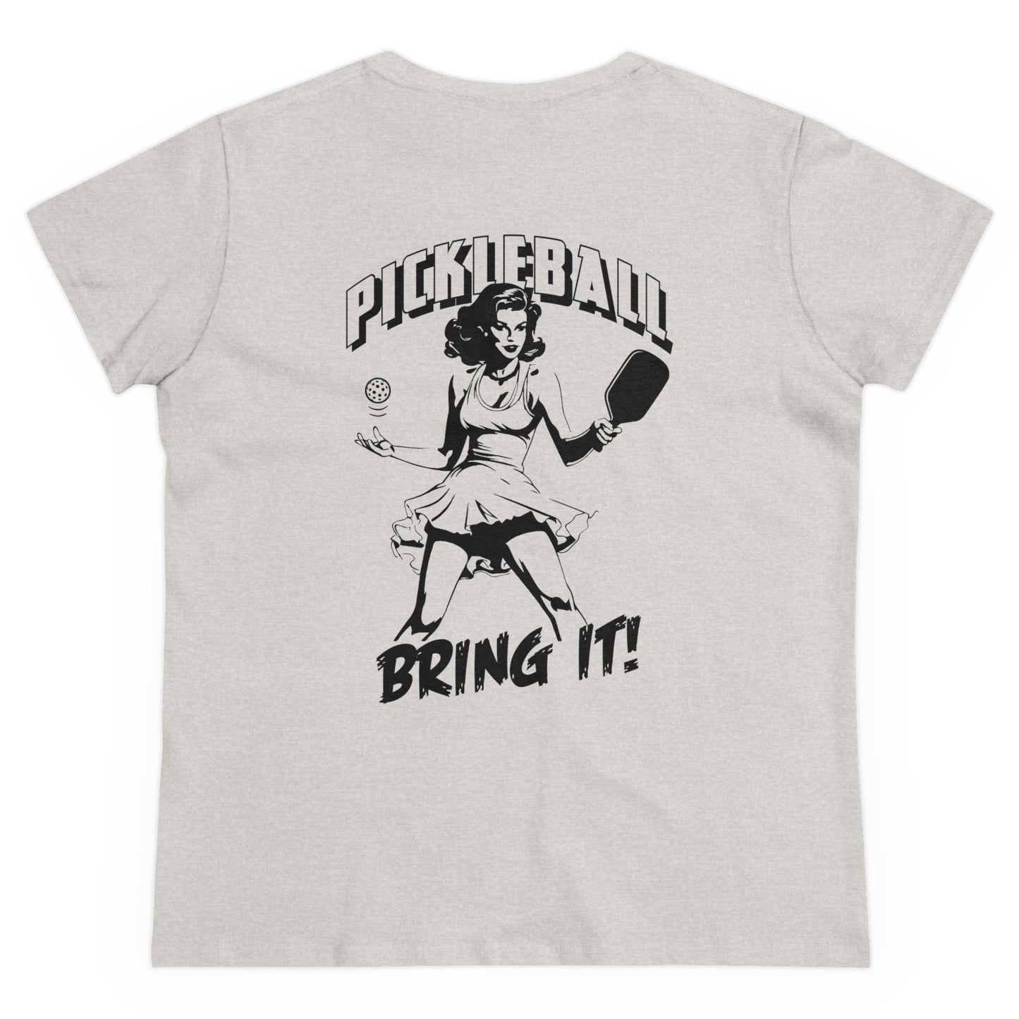 BRING IT Midweight Cotton Women's Tee Graphic on Back