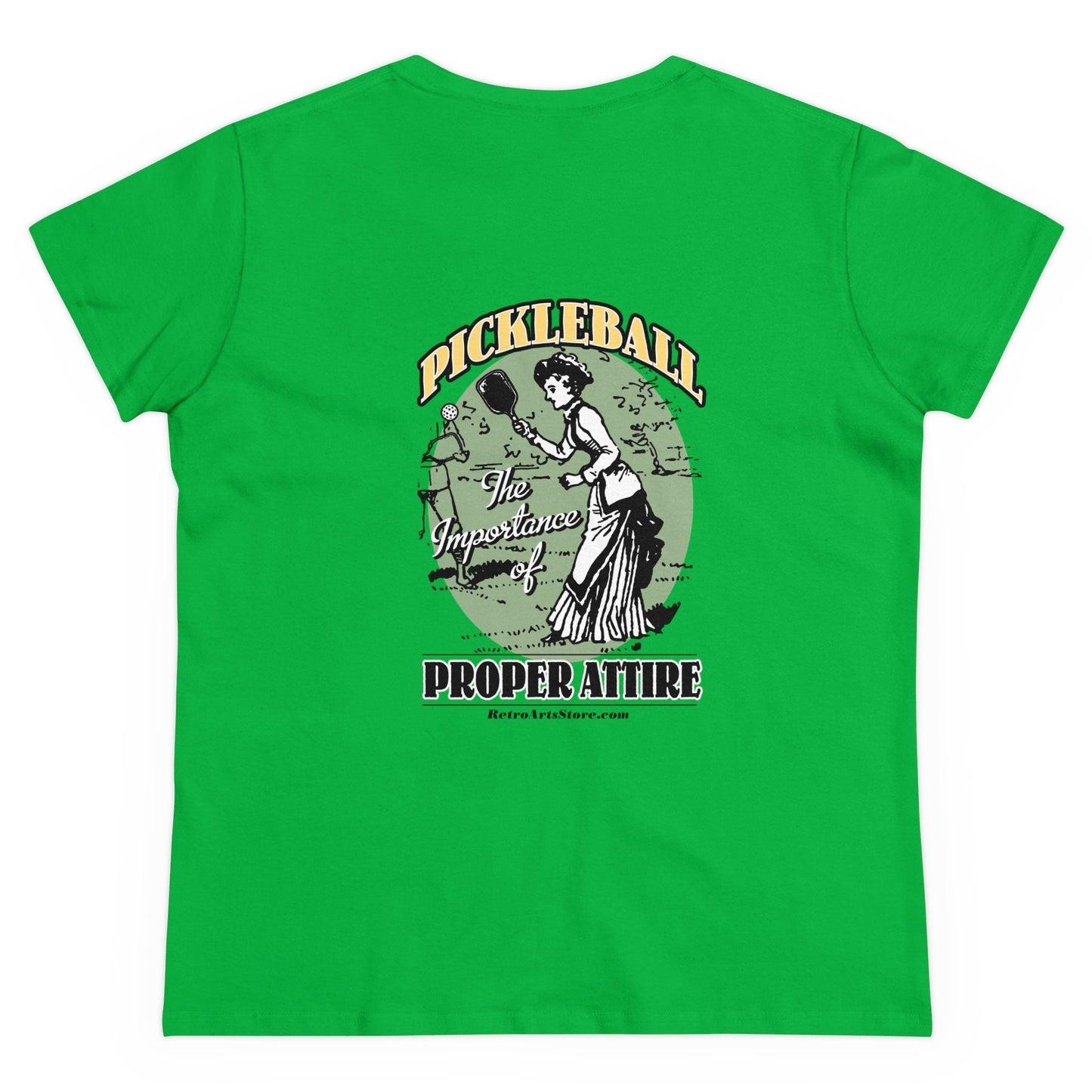 THE IMPORTANCE OF PROPER ATTIRE Midweight Cotton Women's Tee Graphic On Back