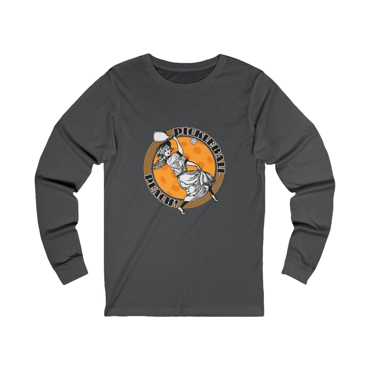 PICKLEBALL PEACH Unisex Jersey Long Sleeve Tee