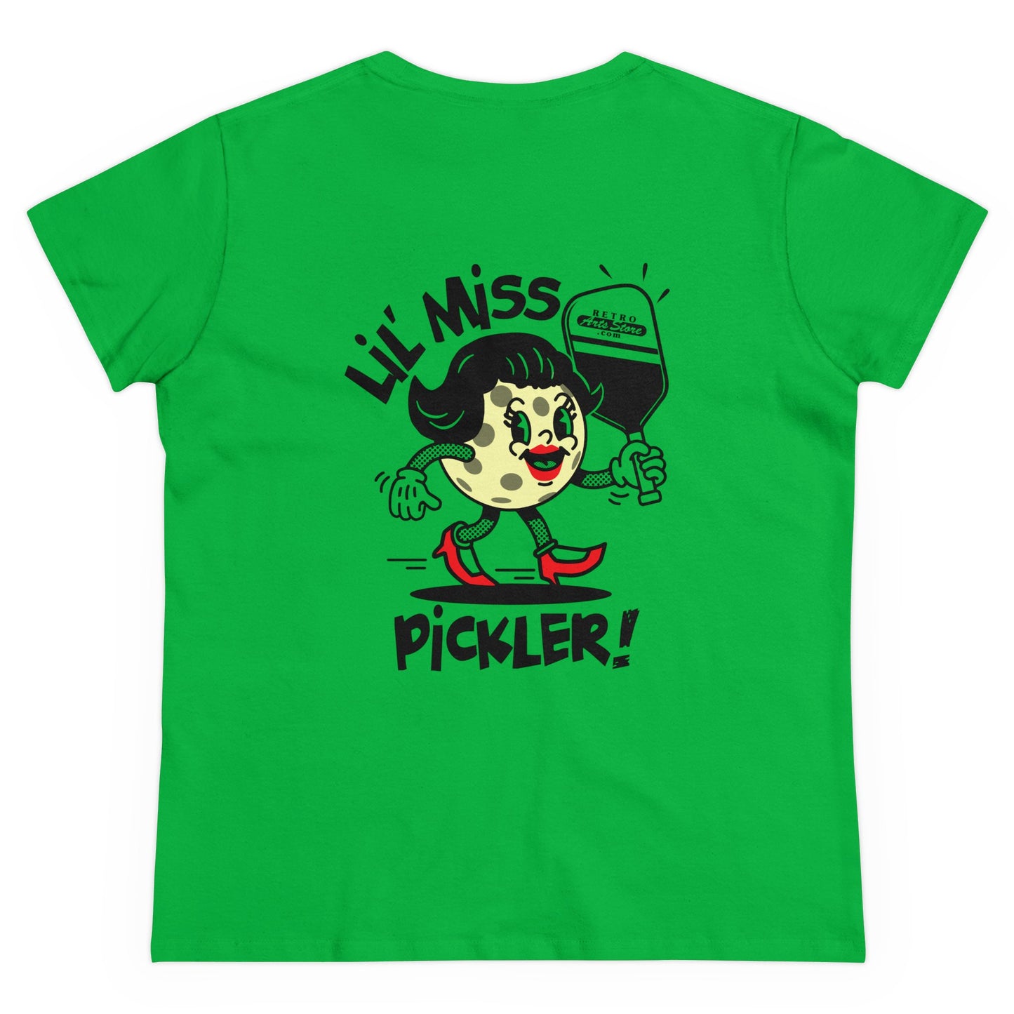 LIL MISS PICKLER Midweight Cotton Women's Tee Graphic On Back