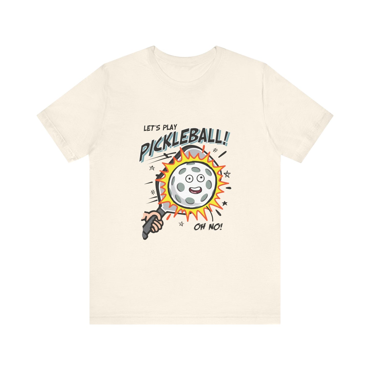 LET'S PLAY PICKLEBALL OH NO Unisex Jersey Short Sleeve Tee