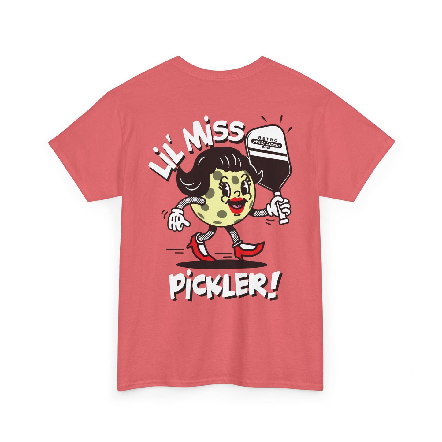 LIL MISS PICKLER   Unisex Heavy Cotton Tee Graphic On Back