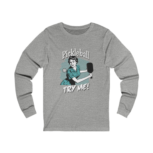 TRY ME   Unisex Coloured Jersey Long Sleeve Tee