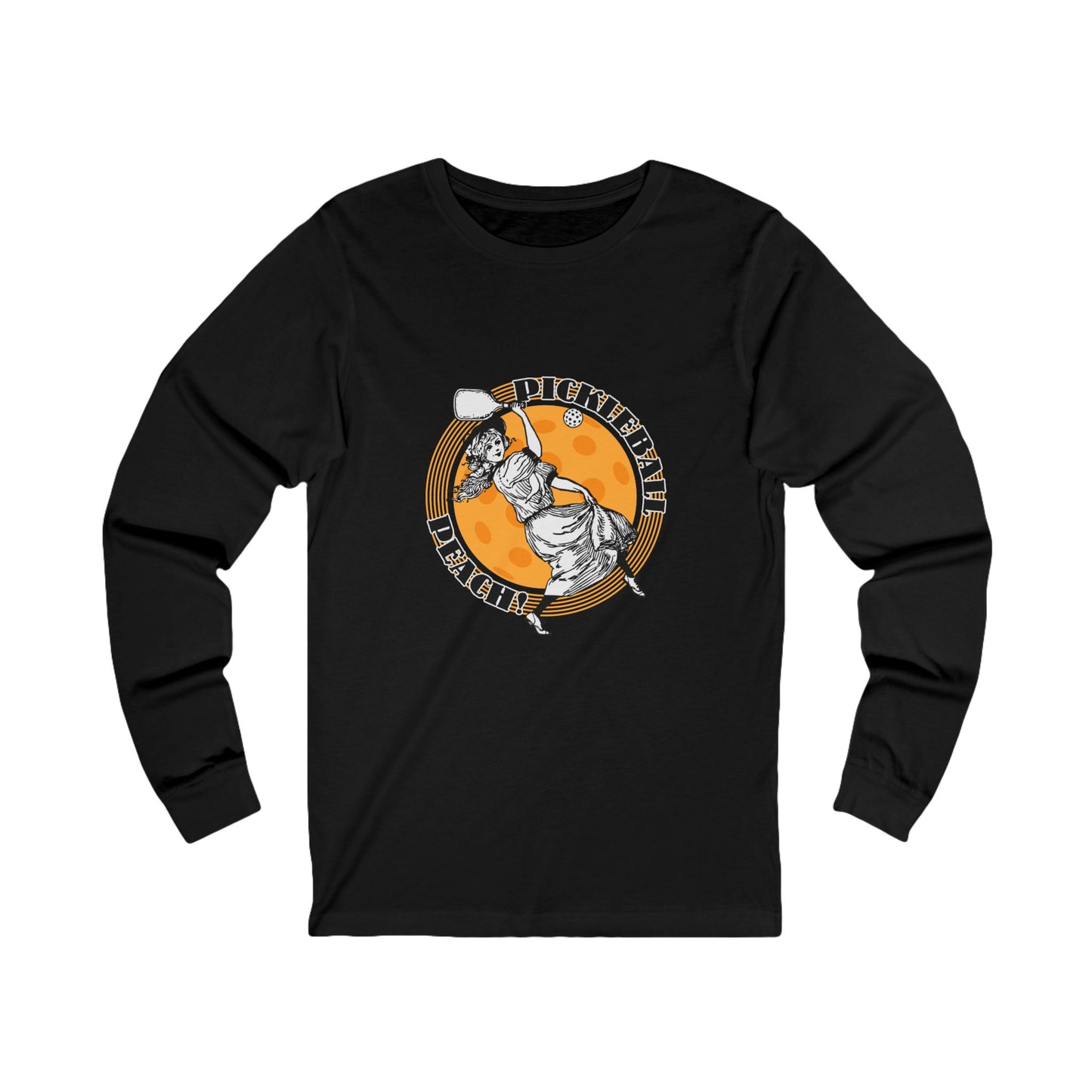 PICKLEBALL PEACH Unisex Jersey Long Sleeve Tee