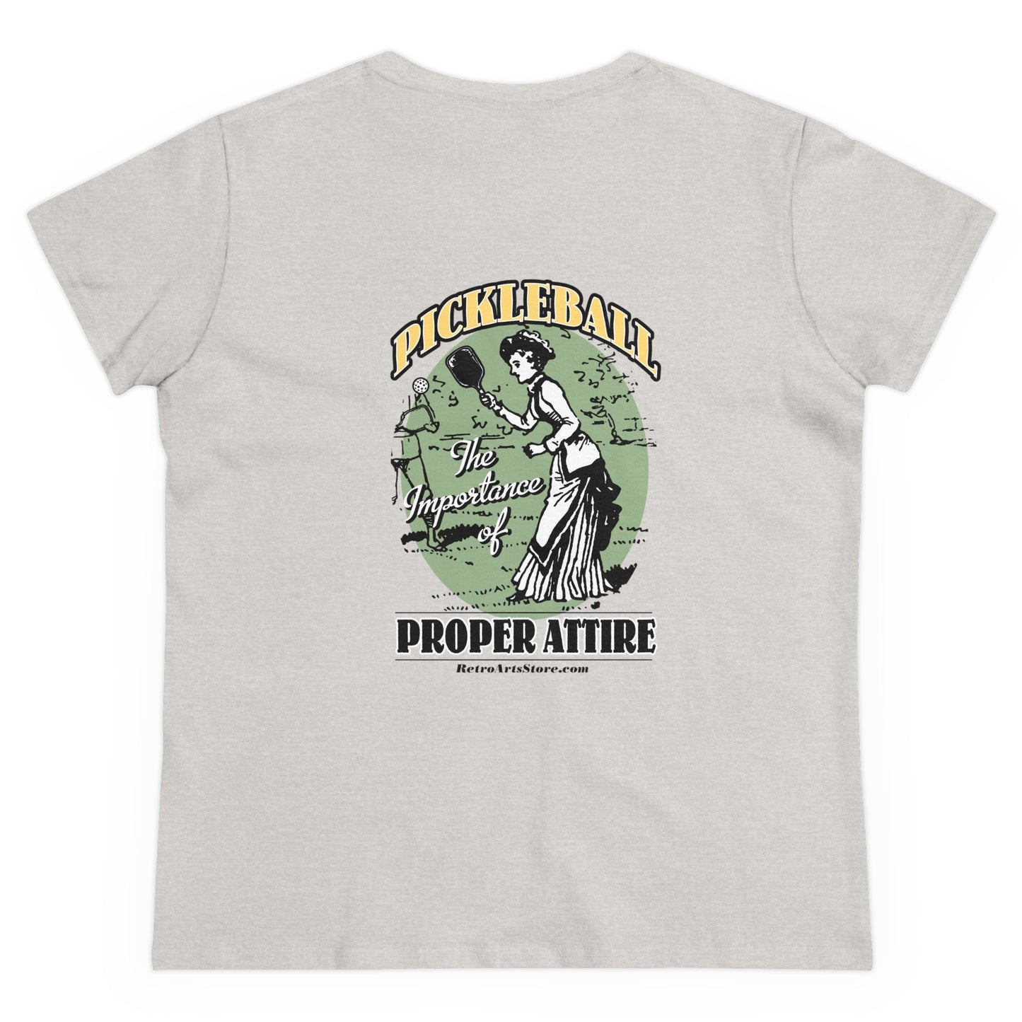 THE IMPORTANCE OF PROPER ATTIRE Midweight Cotton Women's Tee Graphic On Back