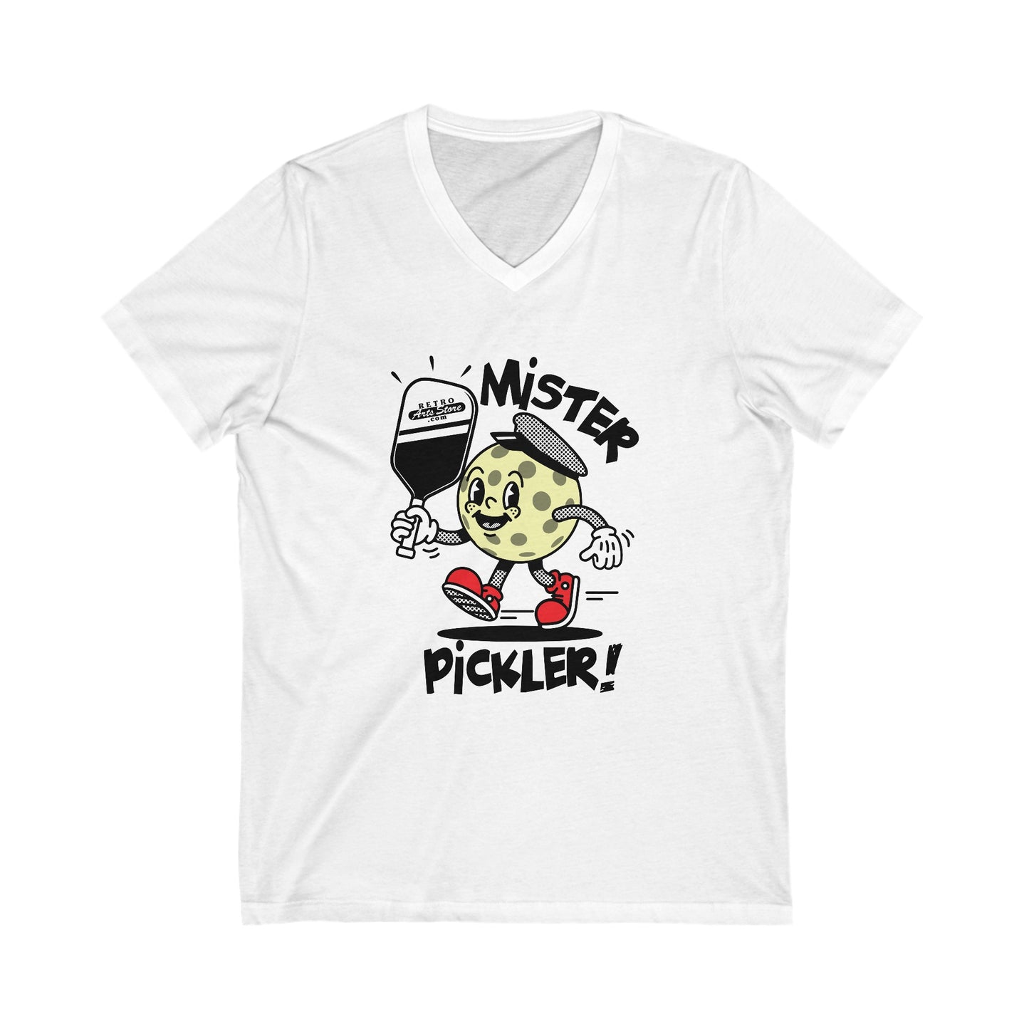 MR PICKLER Unisex Jersey Short Sleeve V-Neck Tee