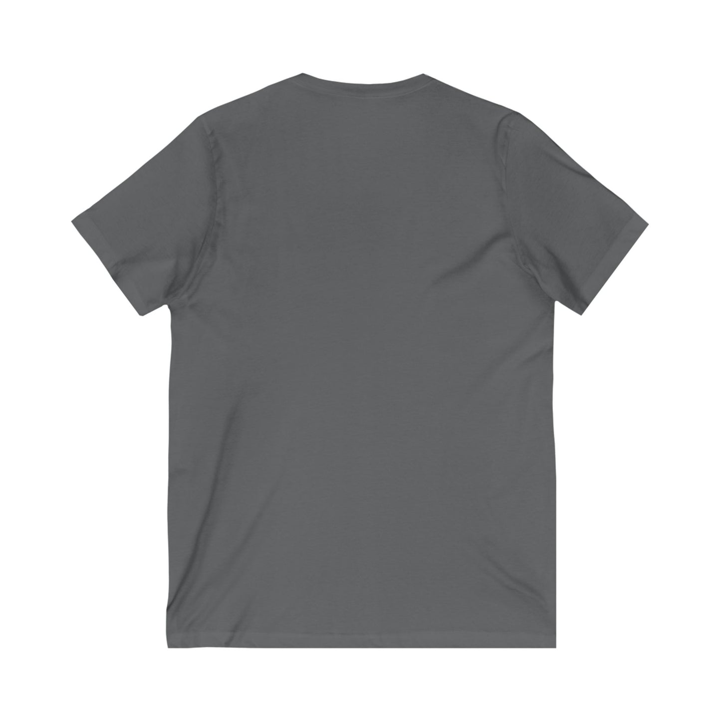 THE IMPORTANCE OF PROPER ATTIRE Unisex V-Neck Tee, Small Front Graphic