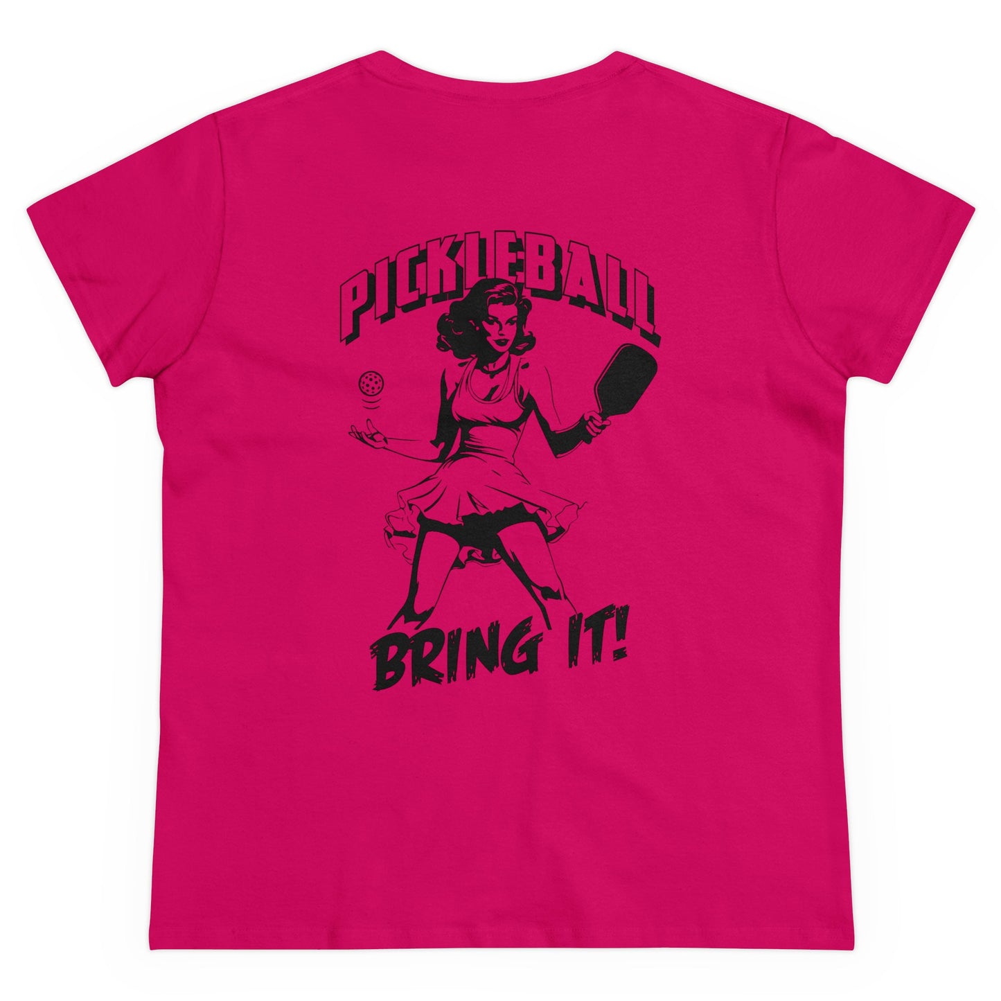 BRING IT Midweight Cotton Women's Tee Graphic on Back