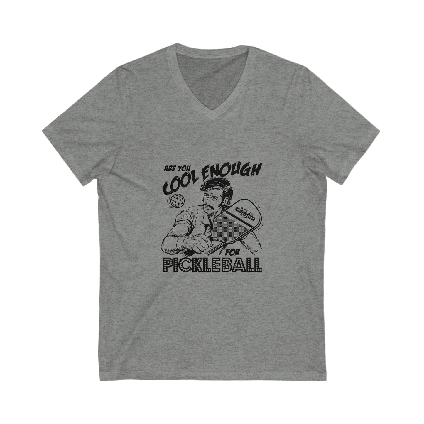 ARE YOU COOL ENOUGH FOR PICKLEBALL Unisex Jersey Short Sleeve V-Neck Tee