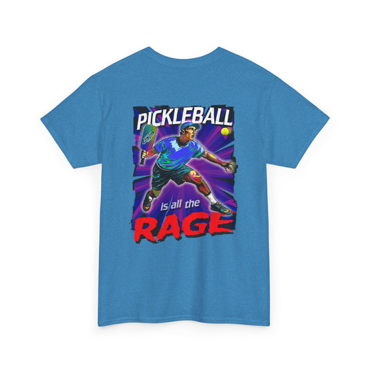 PICKLEBALL IS ALL THE RAGE Unisex Heavy Cotton Tee Graphic On Back