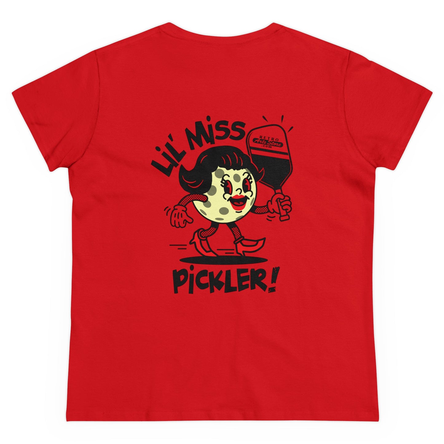 LIL MISS PICKLER Midweight Cotton Women's Tee Graphic On Back