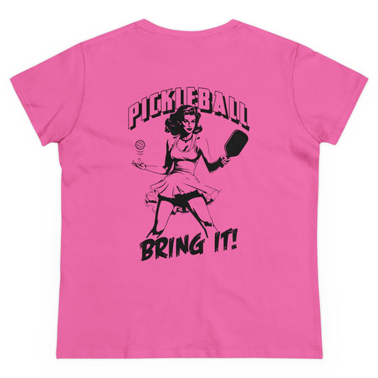 BRING IT Midweight Cotton Women's Tee Graphic on Back