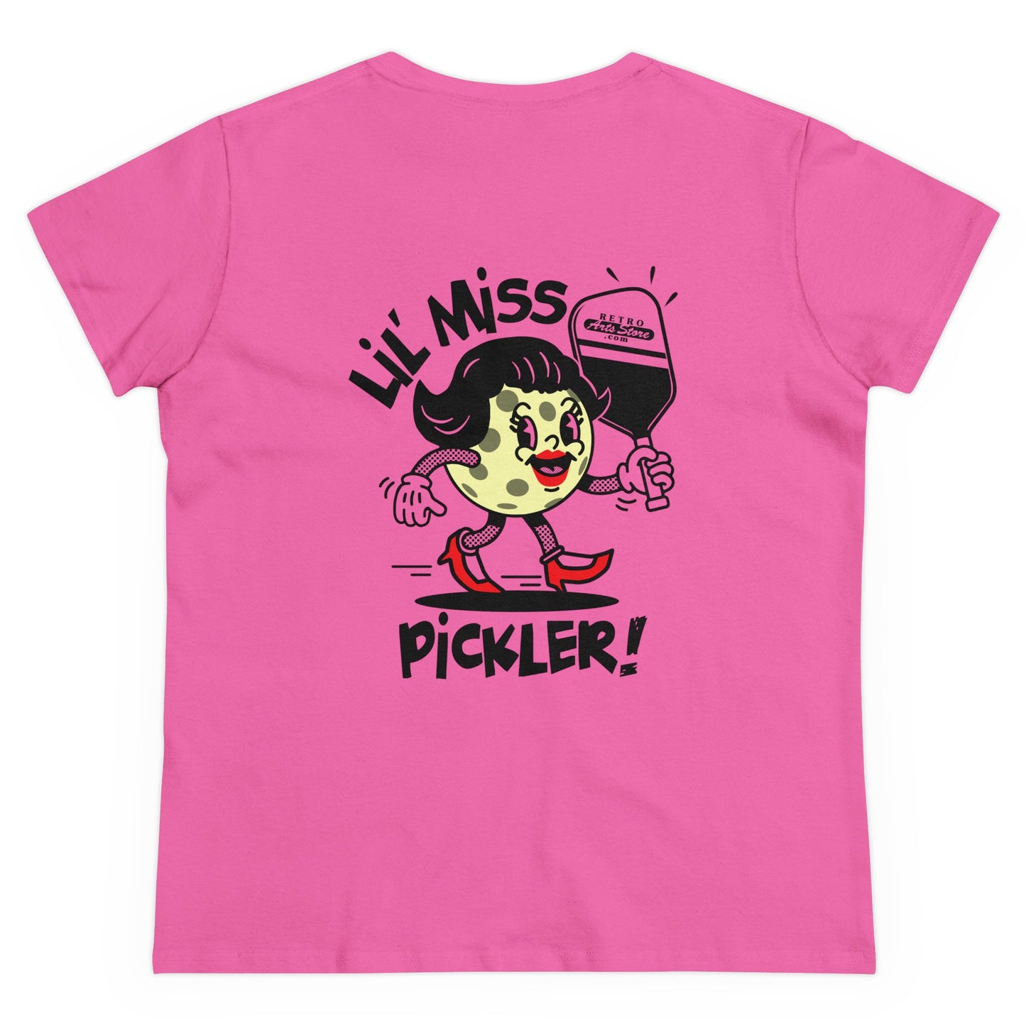 LIL MISS PICKLER Midweight Cotton Women's Tee Graphic On Back