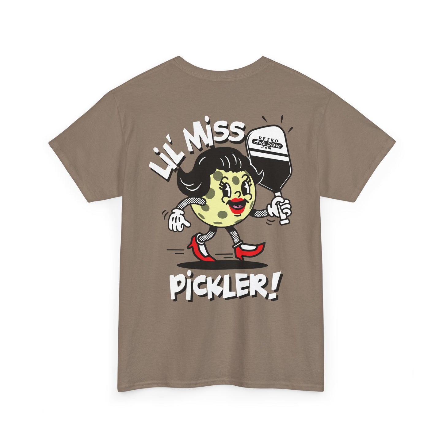 LIL MISS PICKLER   Unisex Heavy Cotton Tee Graphic On Back