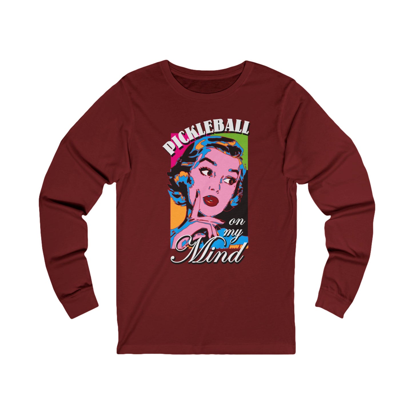 PICKLEBALL ON MY MIND Unisex Jersey Long Sleeve Tee