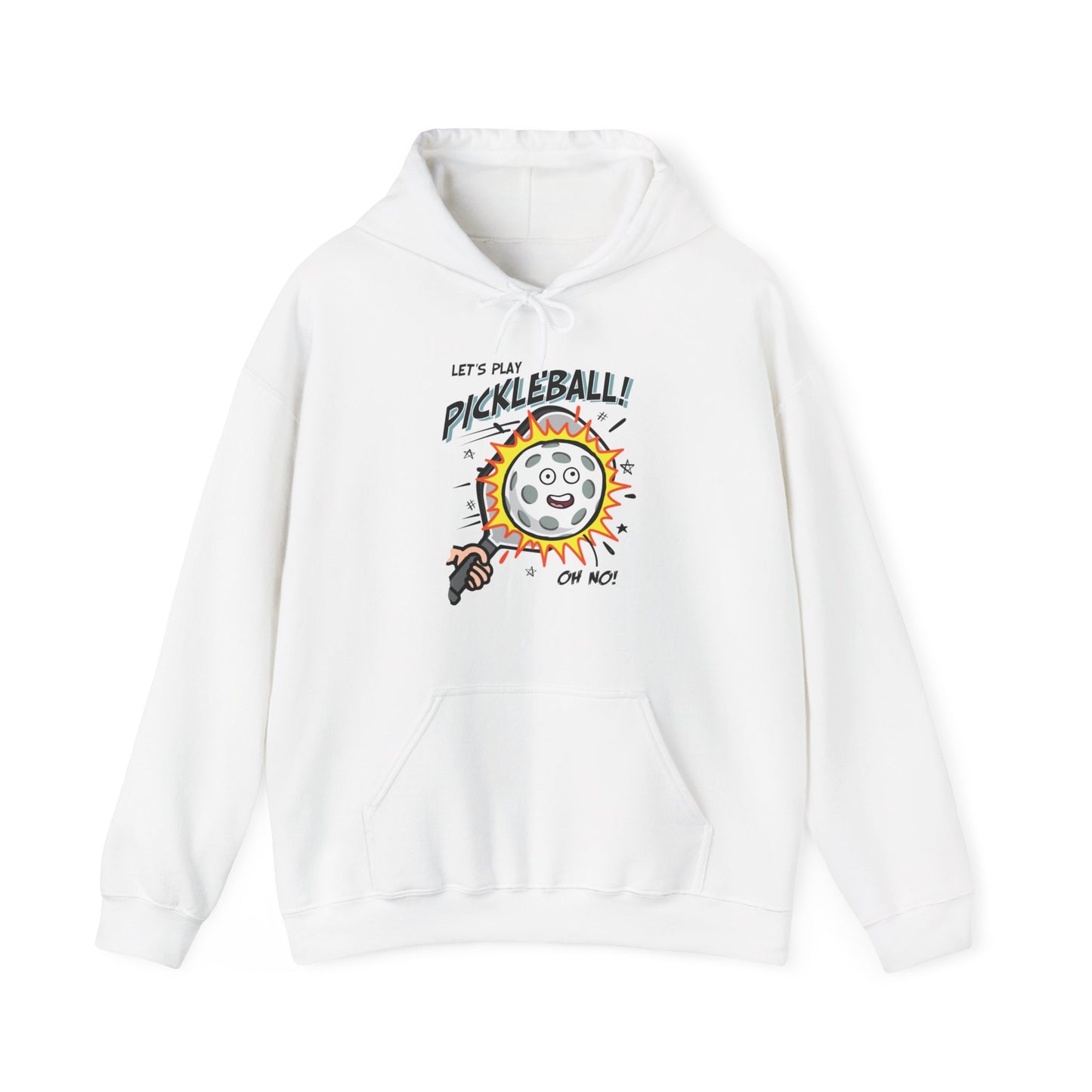 LET'S PLAY PICKLEBALL OH NO Unisex Heavy Blend™ Hooded Sweatshirt