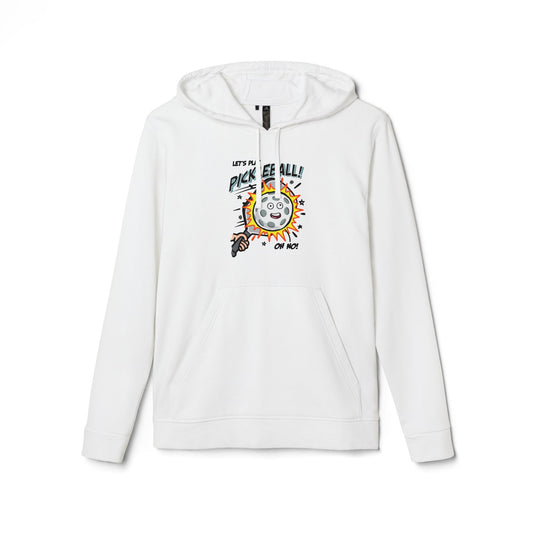 LET'S PLAY PICKLEBALL OH NO Adidas Unisex Fleece Hoodie