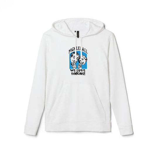 WE LOVE DINKING Adidas Unisex Fleece Hoodie