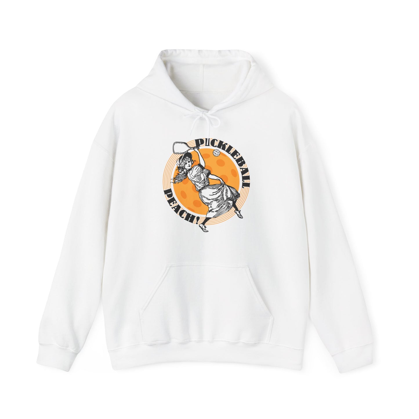 PICKLEBALL PEACH Unisex Heavy Blend™ Hooded Sweatshirt