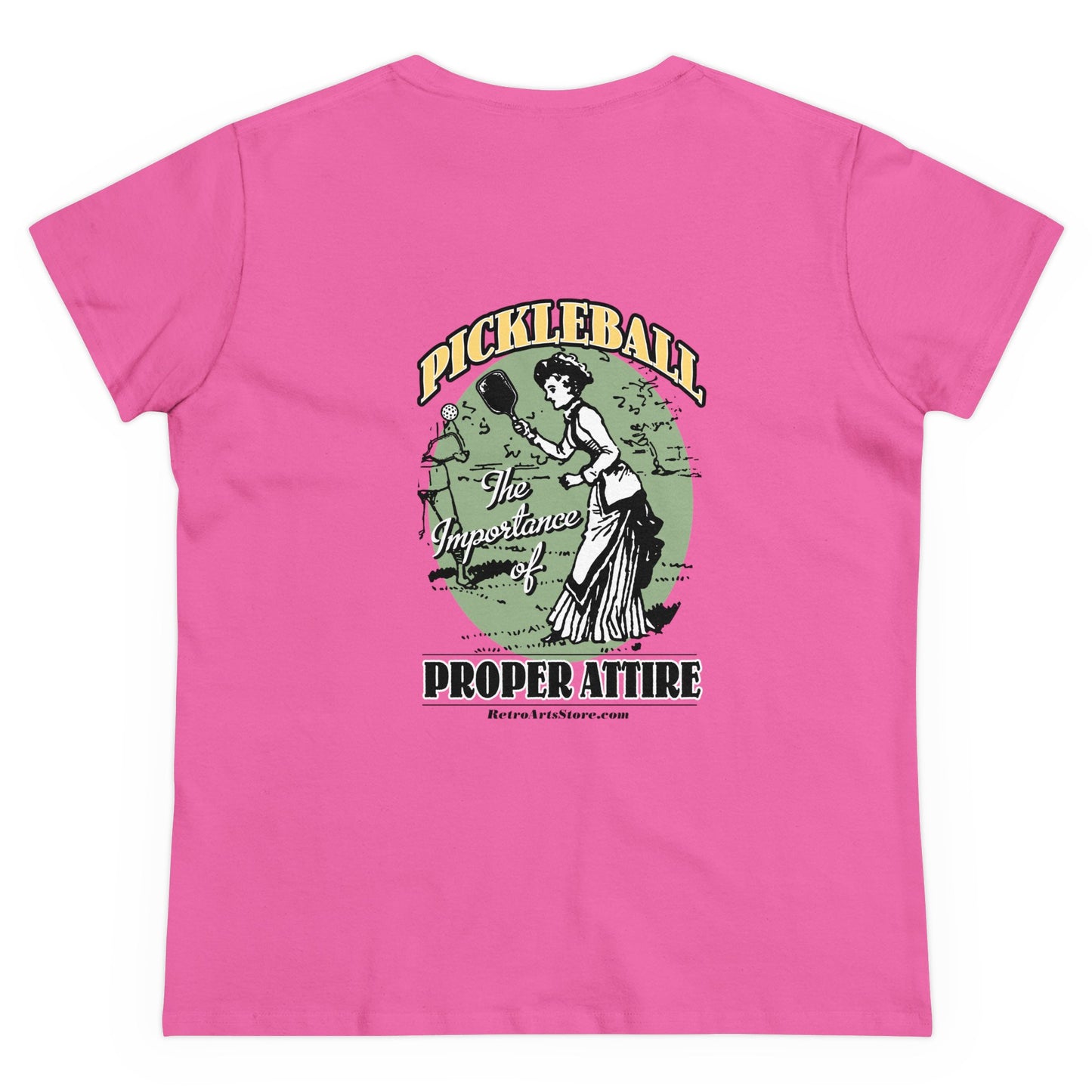 THE IMPORTANCE OF PROPER ATTIRE Midweight Cotton Women's Tee Graphic On Back