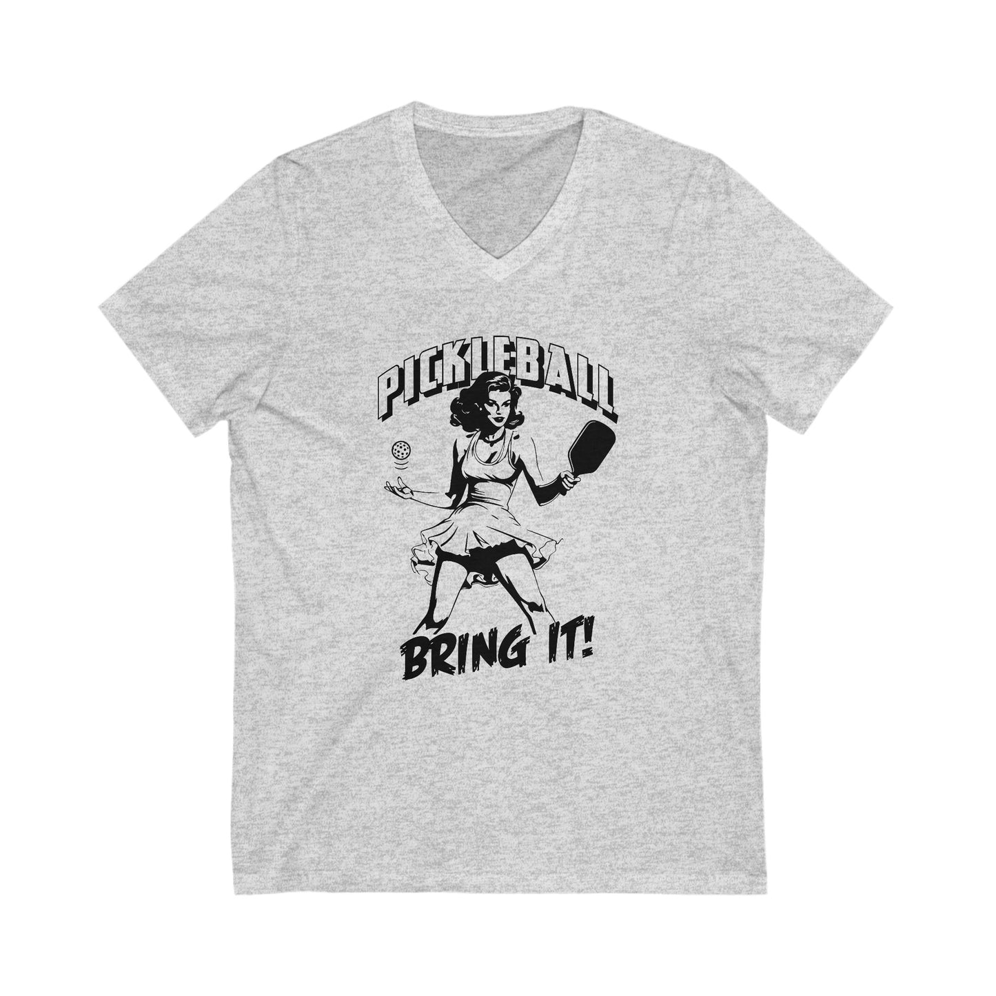 BRING IT Unisex Jersey Short Sleeve V-Neck Tee