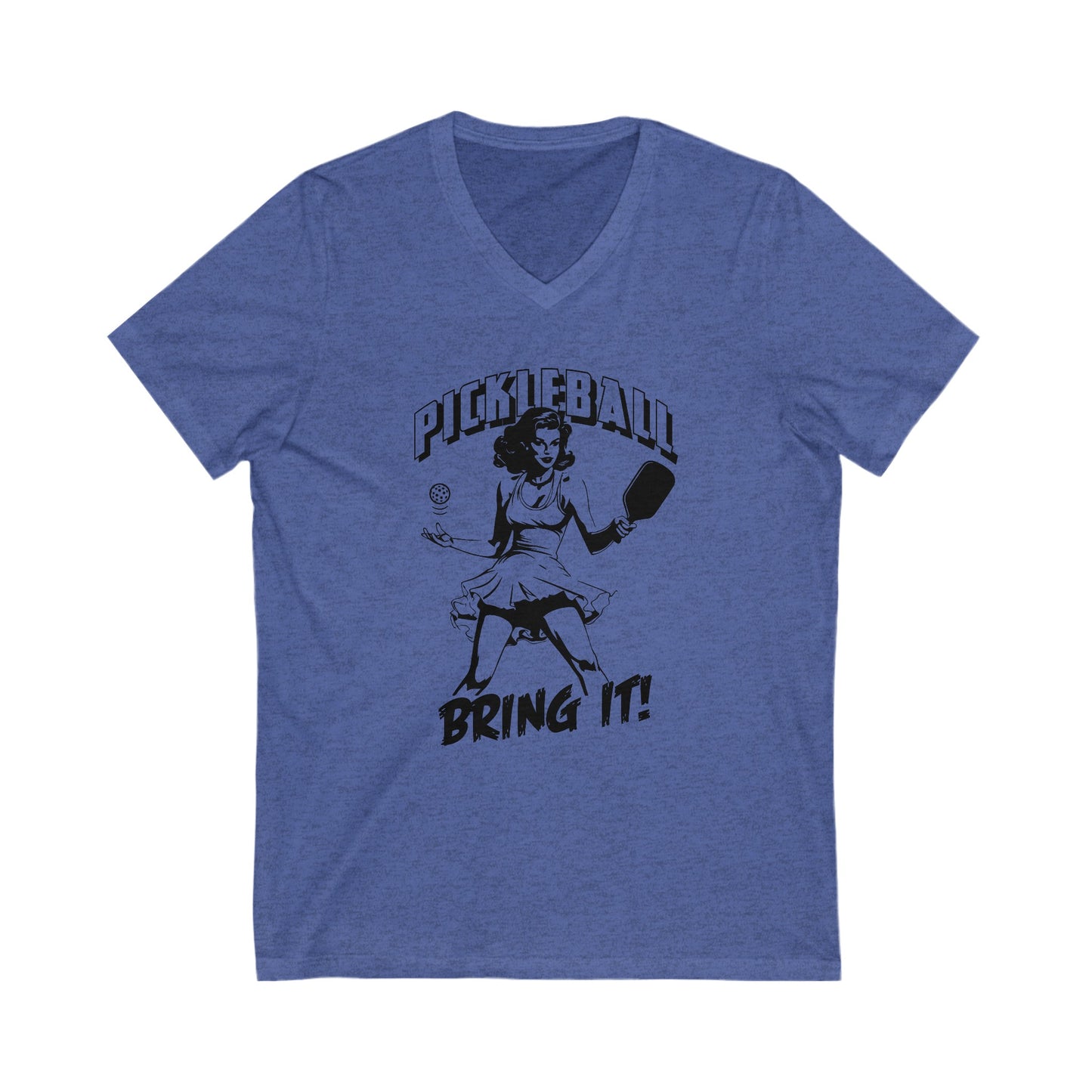 BRING IT Unisex Jersey Short Sleeve V-Neck Tee