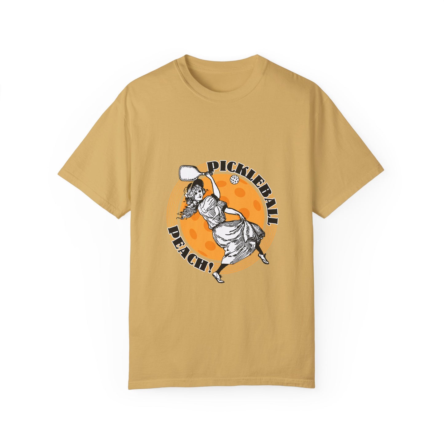 PICKLEBALL PEACH Unisex Garment-Dyed T-shirt