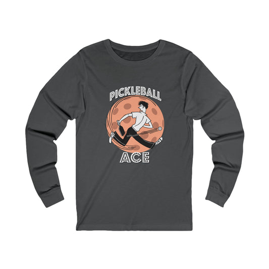 PICKLEBALL ACE  Unisex Coloured Jersey Long Sleeve Tee