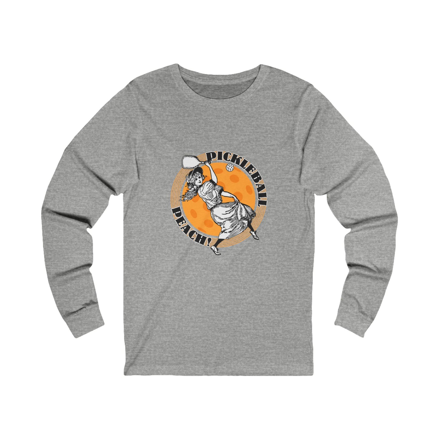 PICKLEBALL PEACH Unisex Jersey Long Sleeve Tee