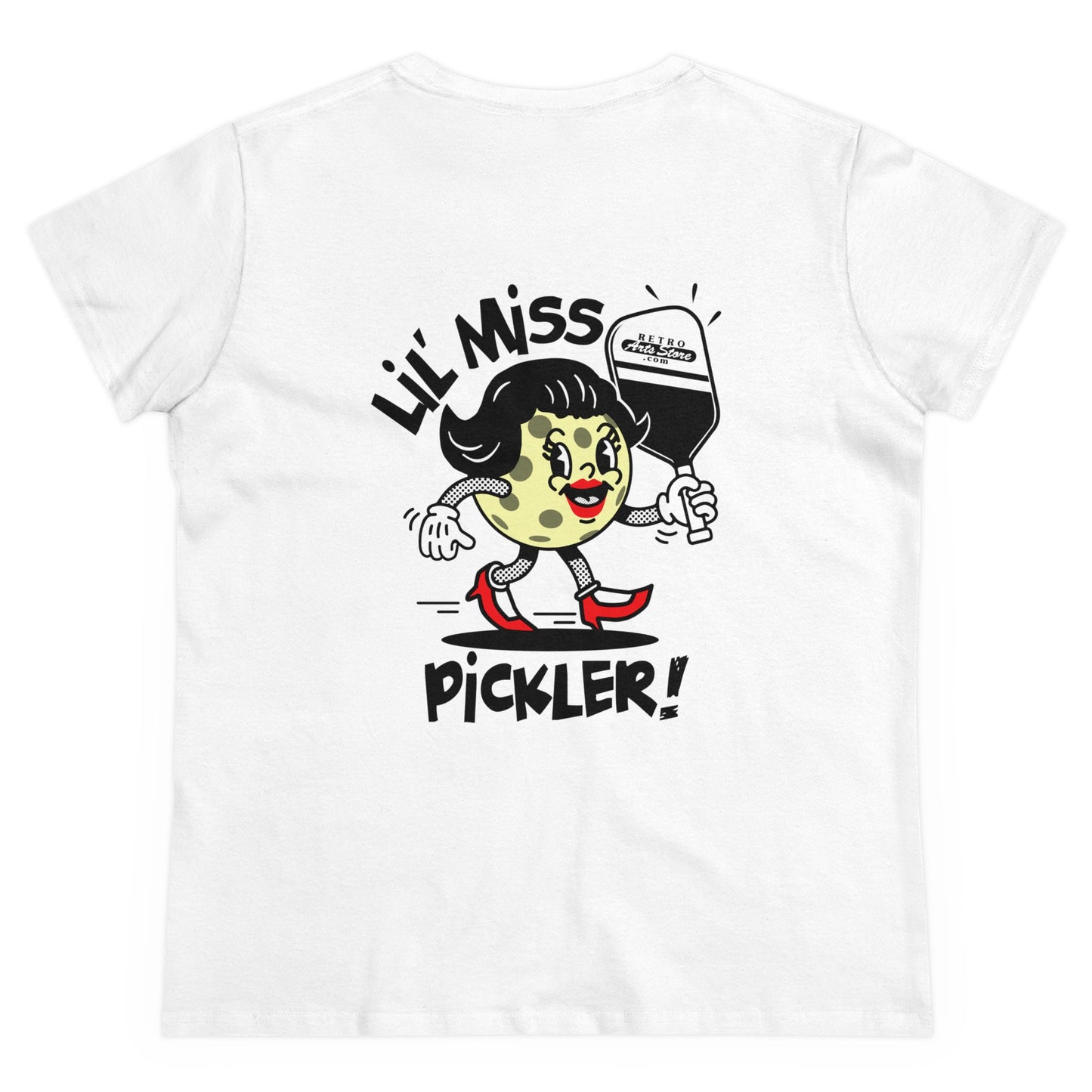 LIL MISS PICKLER Midweight Cotton Women's Tee Graphic On Back