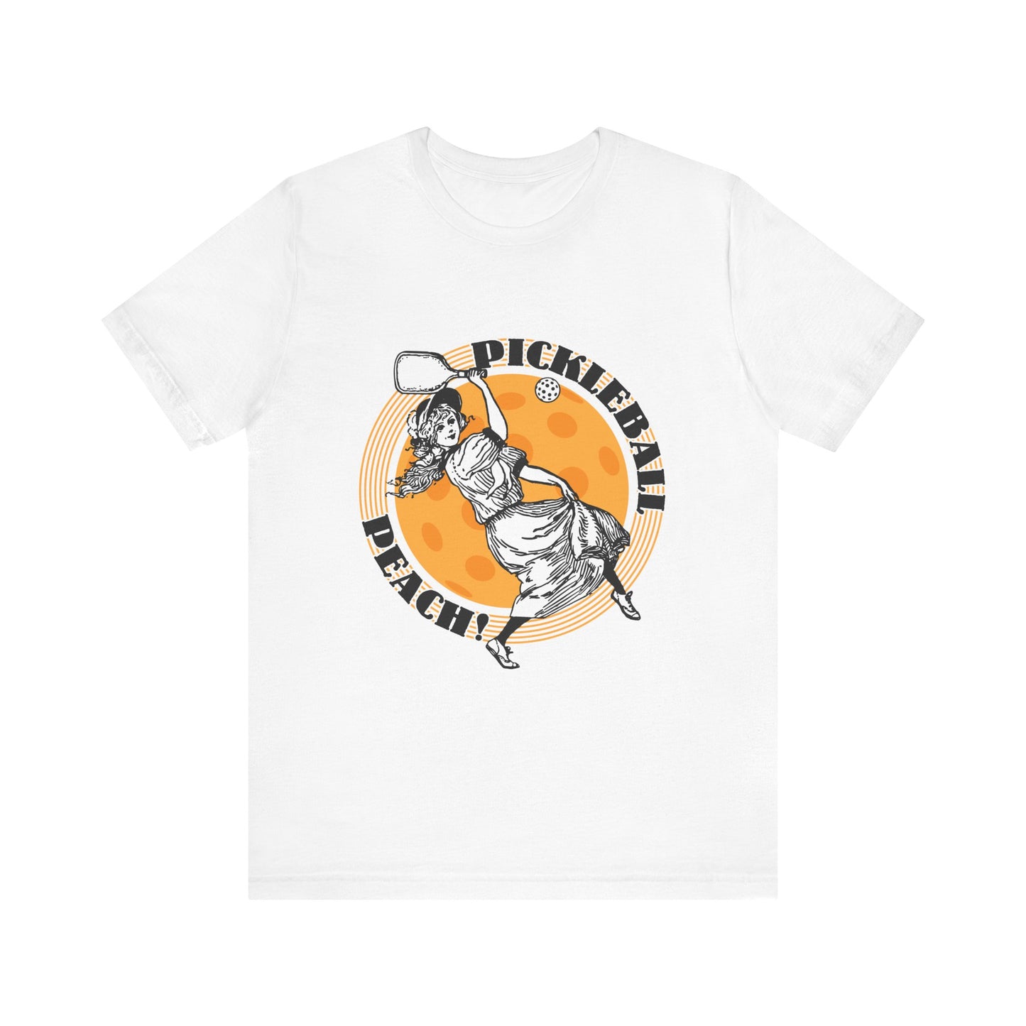 PICKLEBALL PEACH Unisex Jersey Short Sleeve Tee